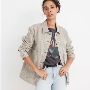 Madewell Garment-Dyed Denim Patch Pocket Trucker Jacket